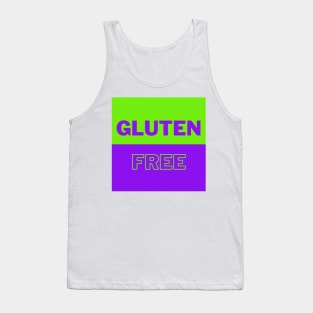 Gluten Free - Green & Purple Halves Tank Top